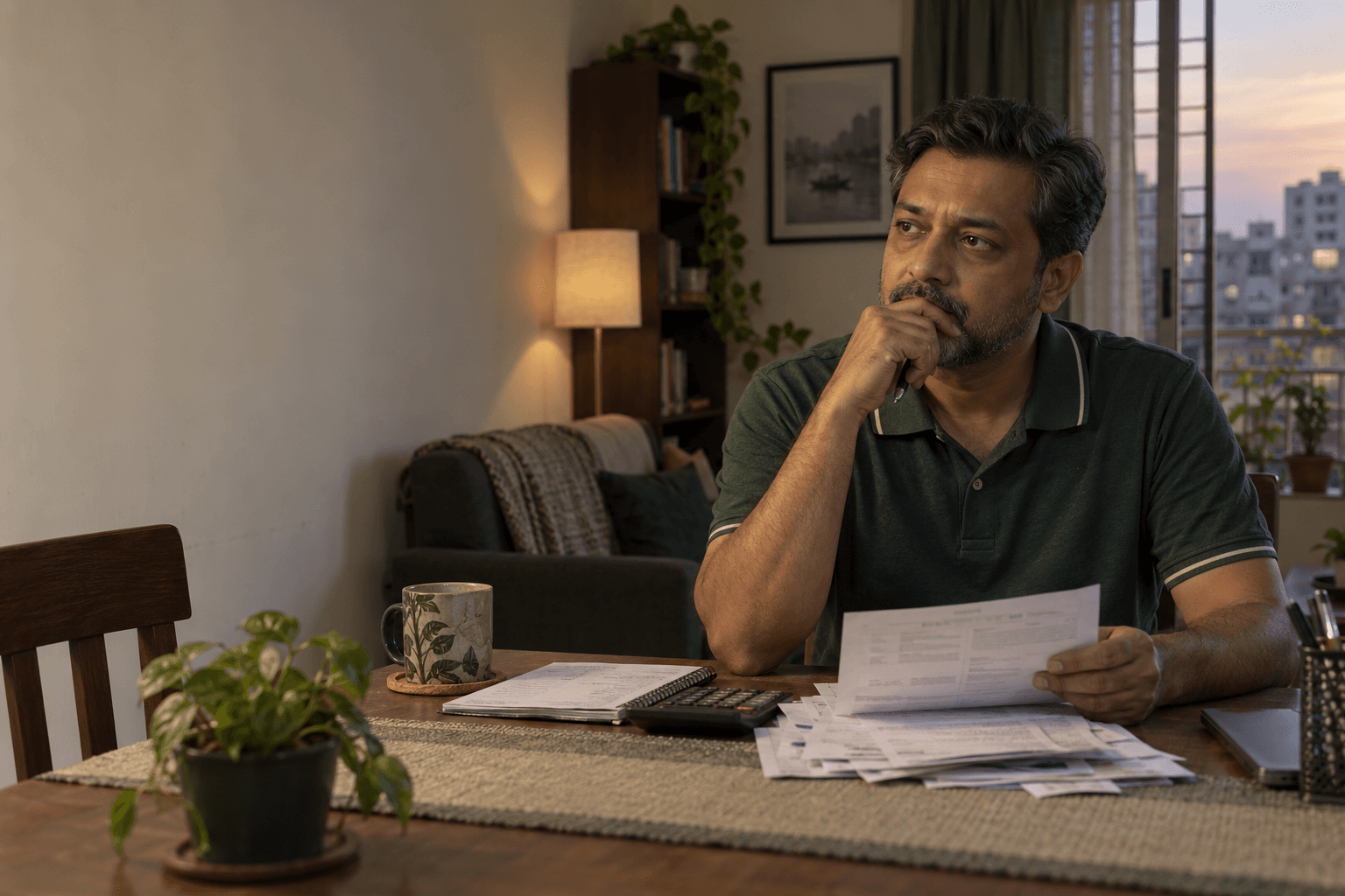 ভাড়া বাসায় বসে স্থায়ী ঠিকানার কথা ভাবছেন একজন পেশাজীবী